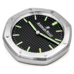 AP Royal Oak Steel and Black, Luminous Dial | Wall Clock - Image 3