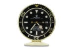 Rolex Submariner Gold Table Clock - Luxury Desk Clock by Clocks Atelier