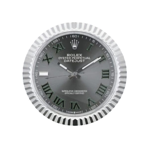 Rolex Datejust Wimbledon Steel | Wall Clock – Premium Rolex Wall Clock by Clocks Atelier