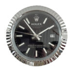 Rolex Datejust steel and black wall clock - best wall clock