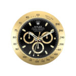 Daytona Style, Gold & Black | Wall Clock