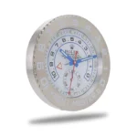 Yacht-Master II, Silver and White | Wall Clock - Image 2