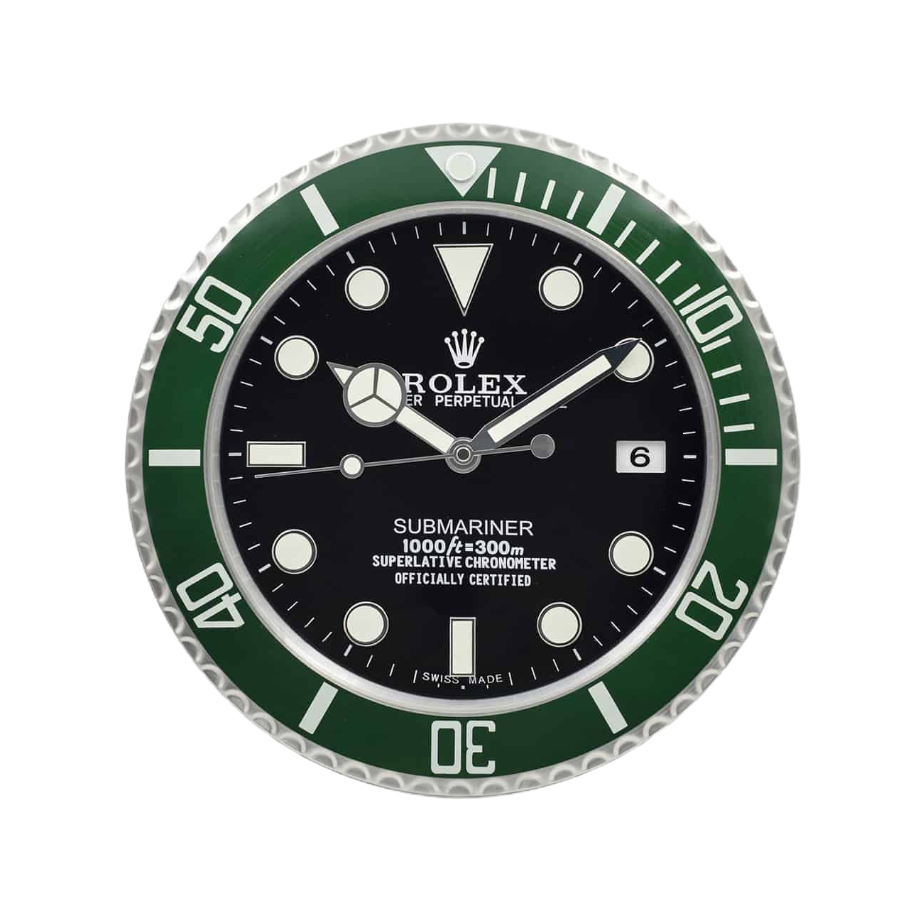 420e35_441f13a6821245e5be4043564626a9bemv2.jpg Submariner Starbucks Green | Wall Clock - Image 1