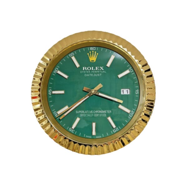 Datejust Gold Green | Wall Clock