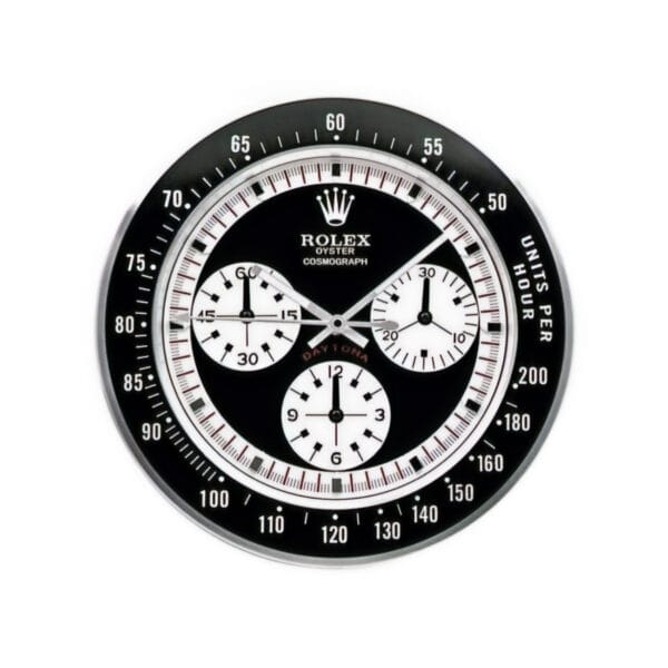 Daytona Paul Newman, Vintage Black | Wall Clock