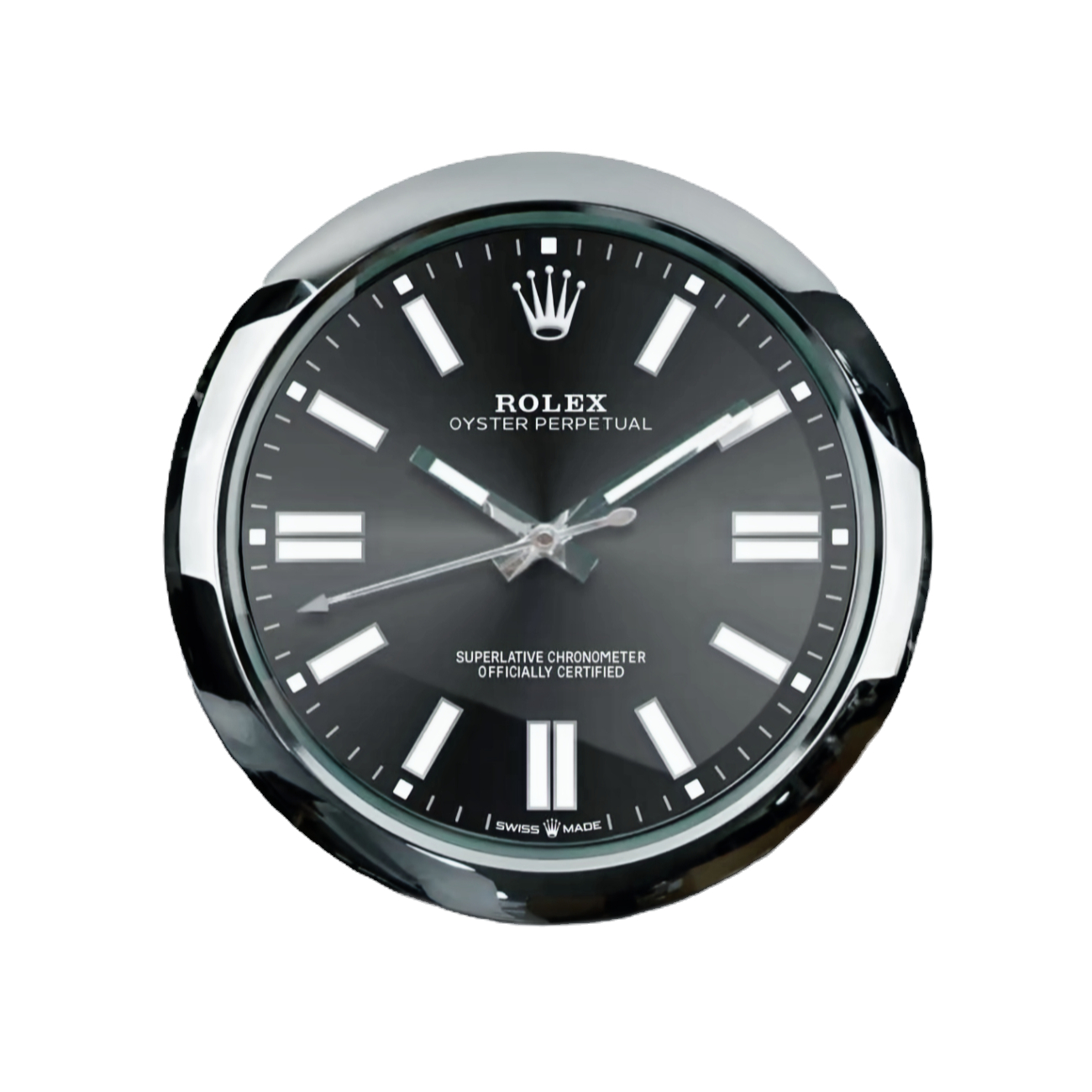 420e35_6d185b033bb54c44b5aa6d404b566ef2mv2.jpg Oyster Perpetual Black | Wall Clock - Image 1