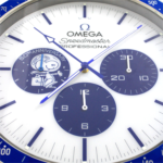 Snoopy Speedmaster Blue and White | Large Wall Clock - Image 3