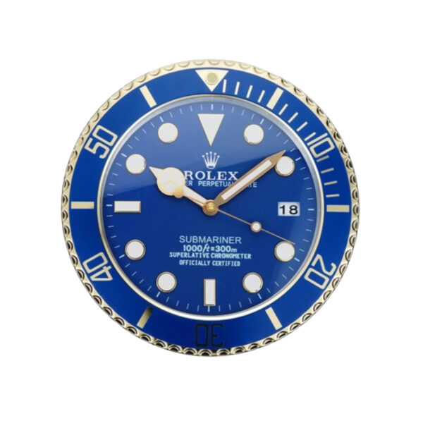 Submariner Bluesy, Gold and Blue | Wall Clock