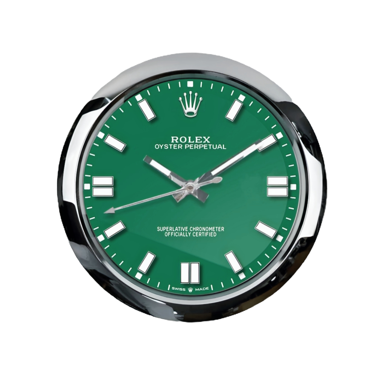 420e35_7adabbff0b0646cbbc619b36f3a17e0emv2.jpg Oyster Perpetual Green | Wall Clock - Image 1
