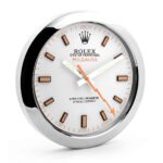Milgauss Luxury, Silver & White | Wall Clock - Image 2