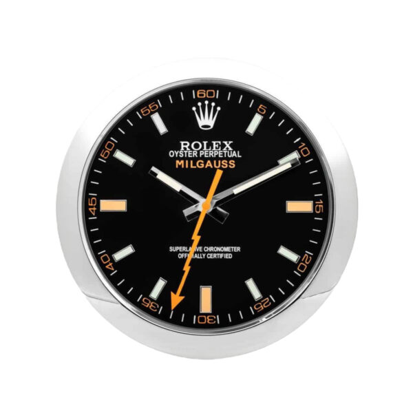 Milgauss, Silver & Black | Wall Clock