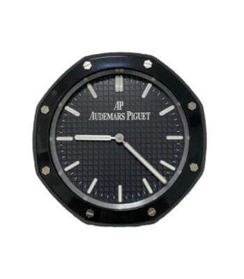 AP Royal Oak Full Black | Wall Clock – Premium Audemars Piguet Wall Clock by Clocks Atelier