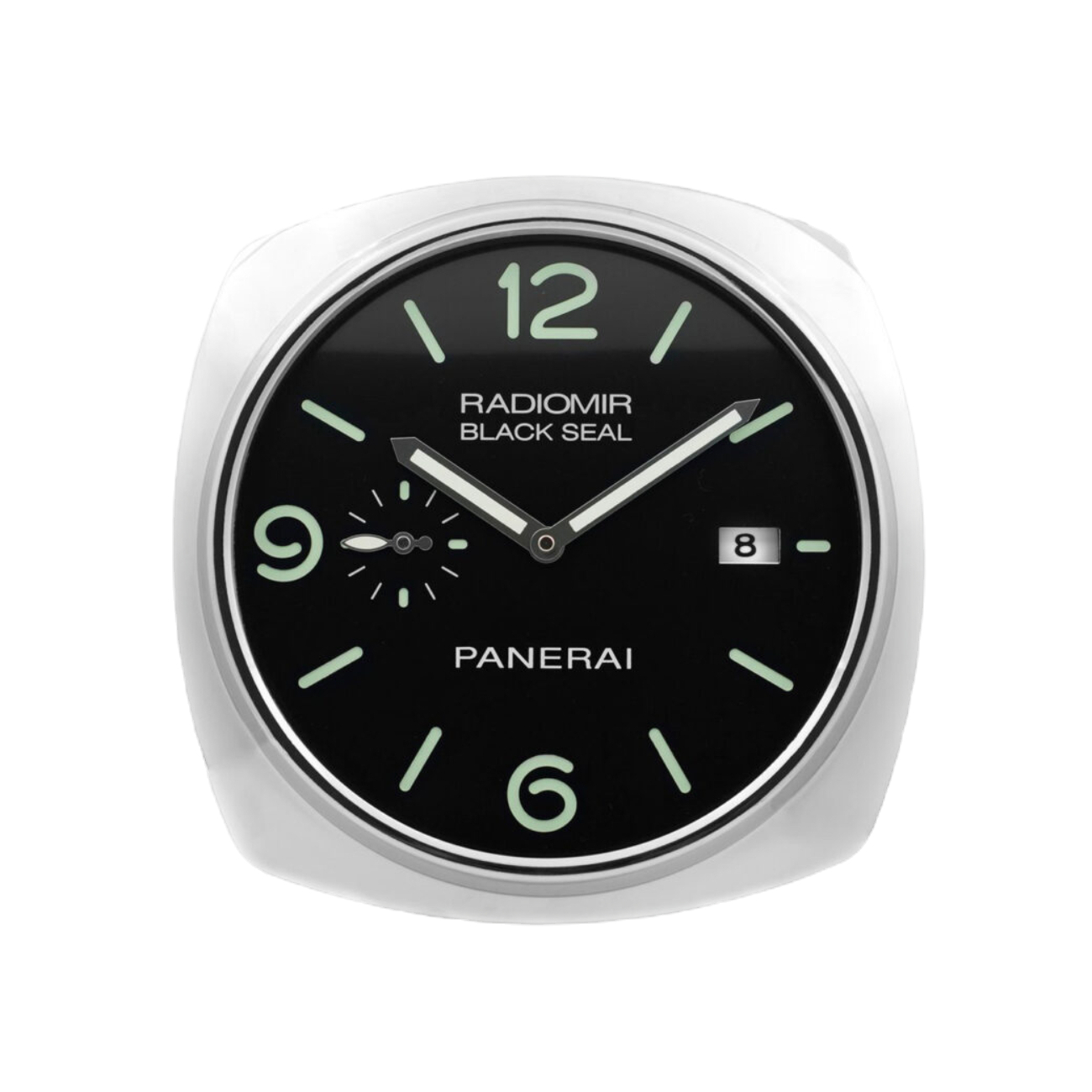 420e35_9d5219bcfaf24405a4ed4eab1be8265emv2.jpg RADIOMIR Silver Seal | Wall Clock - Image 1