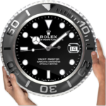 Yacht-Master, Steel Black | Wall Clock - Image 2