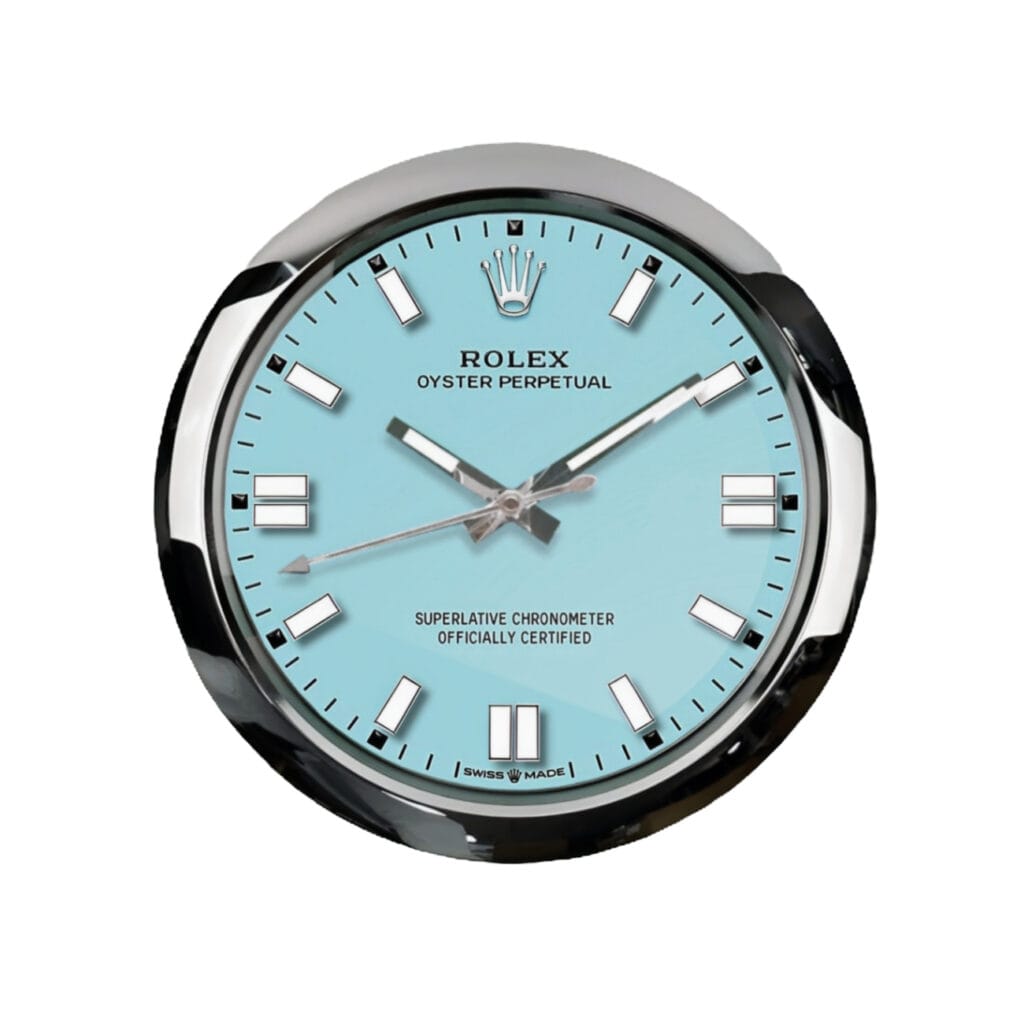 Oyster Perpetual Tiffany | Wall Clock – Premium Rolex Wall Clock by Clocks Atelier - Modern wall clock
