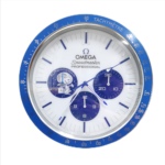 Snoopy Speedmaster Blue and White | Large Wall Clock - Image 4