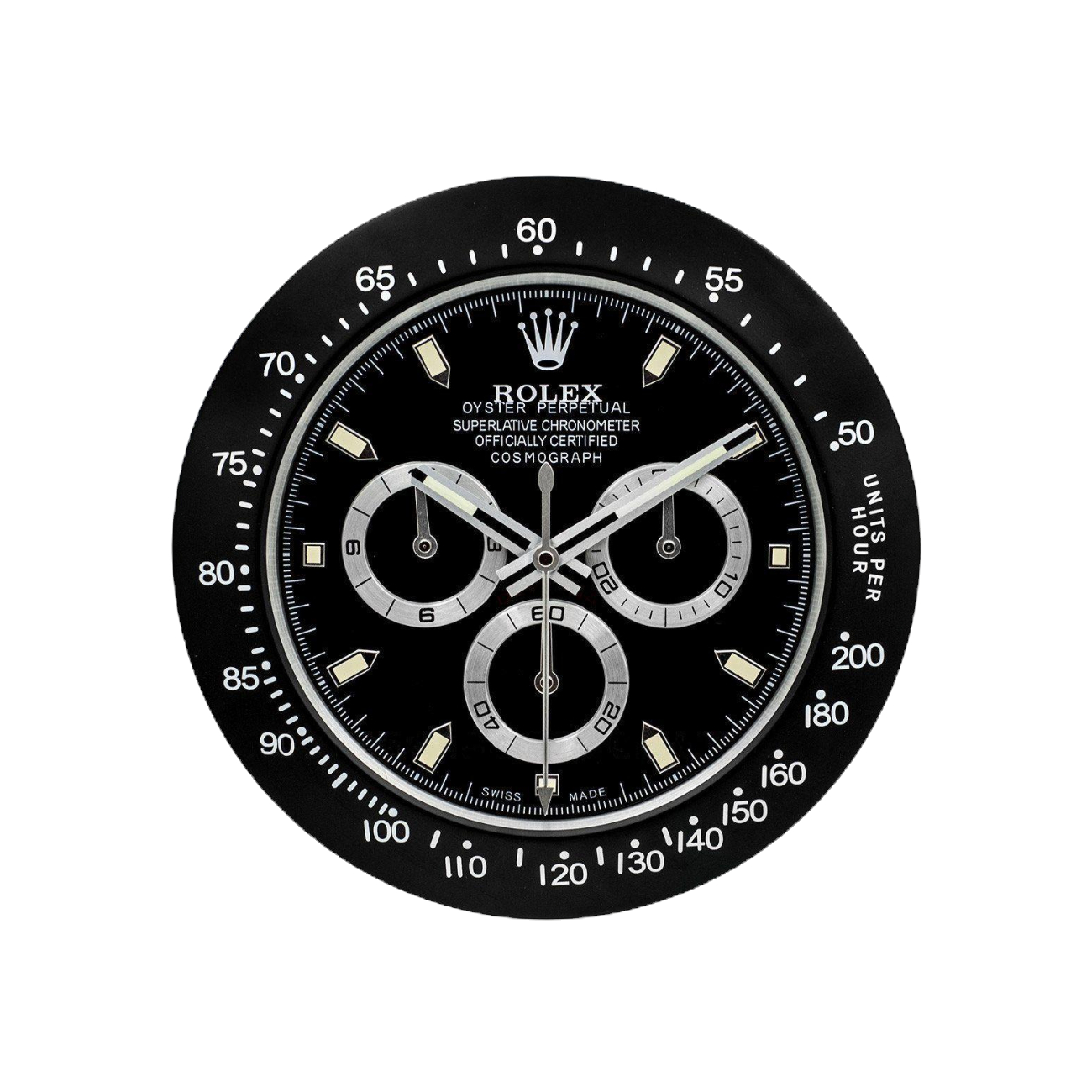 420e35_c1b4451377684754b21ea8b4ee22a290mv2.jpg Daytona Style Black | Wall Clock - Image 1