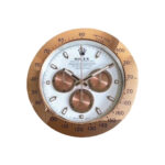 Daytona Rose Gold & White Chrono | Wall Clock