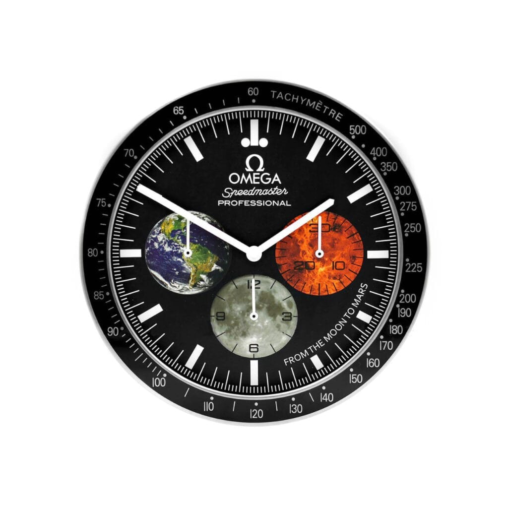 Omega Speedmaster Moon to Mars | Wall Clock - modern wall clock