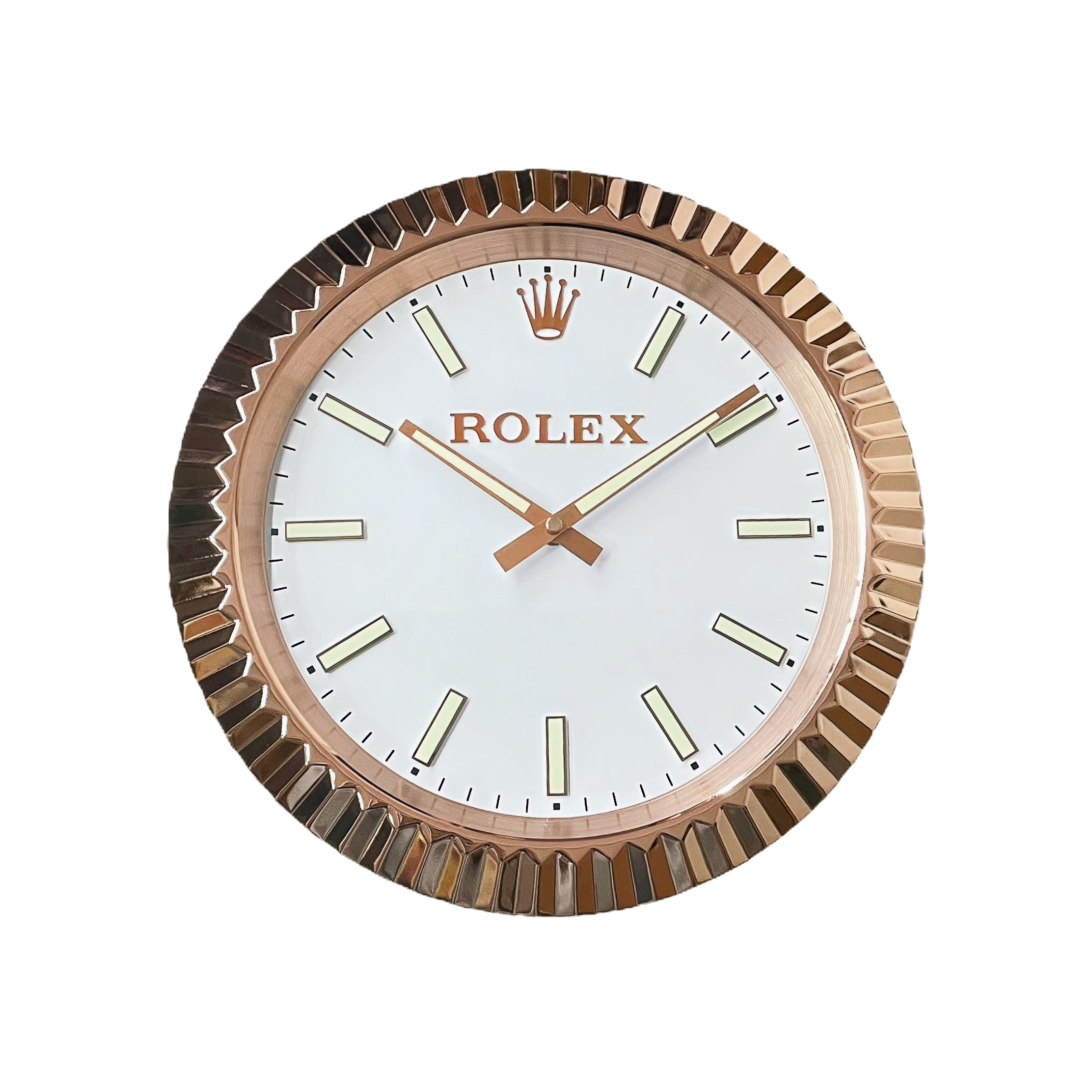 420e35_e5fc621569914700a54f31024fcff8bdmv2.jpg Presidential Luminous Rose Gold | Wall Clock - Image 1