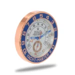 Yacht Master ll, Rose Gold and Blue | Wall Clock - Image 4