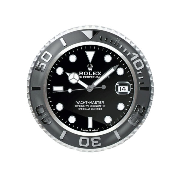 Yacht-Master, Steel Black | Wall Clock