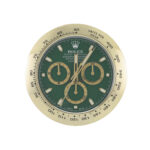 Daytona Style, Gold & Green | Wall Clock