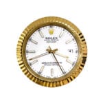 Datejust Gold White | Wall Clock