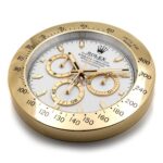 Daytona Gold and White | Wall Clock - Image 3
