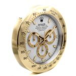 Daytona Gold and White | Wall Clock - Image 2