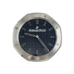 AP Royal Oak Steel and Black | Wall Clock – Premium Audemars Piguet Wall Clock by Clocks Atelier - luxury wall clock