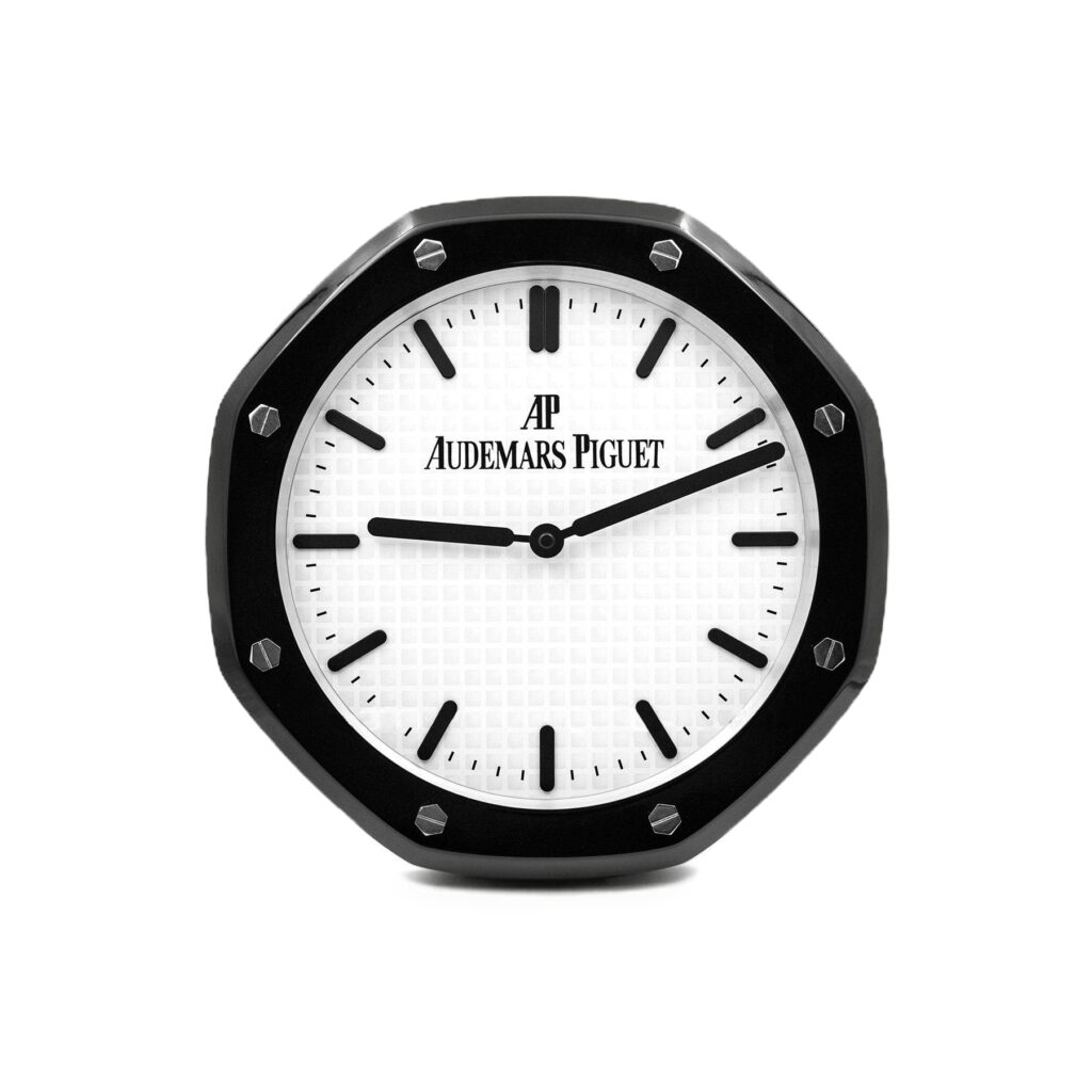 Audemars Piguet wall clock - ROYAL OAK WHITE and BLACK