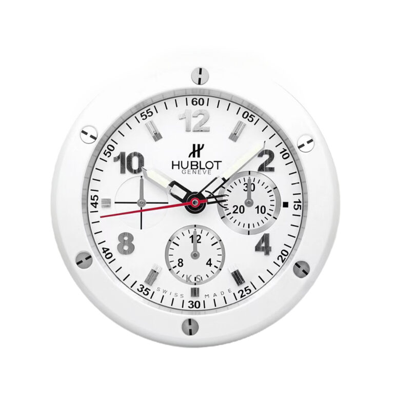 Hublot full white wall clock - best wall clock - Clocks Atelier