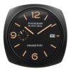 Panerai Wall clock black - orange markers