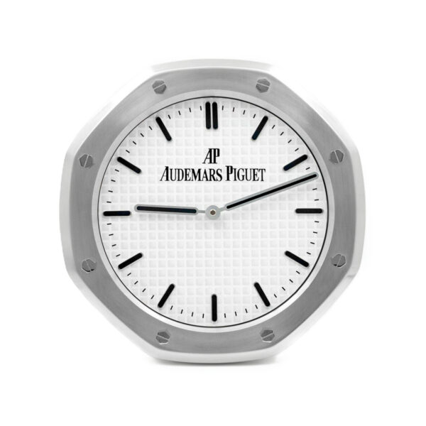 Audemars Piguet wall clock - ROYAL OAK Steel and WHITE