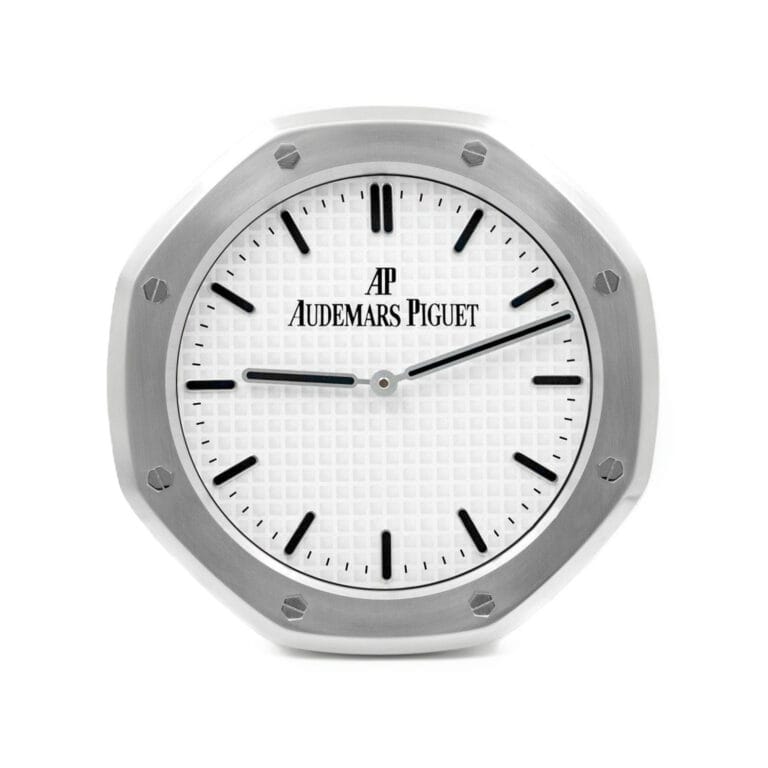 Audemars Piguet wall clock - ROYAL OAK Steel and WHITE