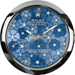 Oyster Perpetual Datejust Blue Floral | Wall Clock - Image 5