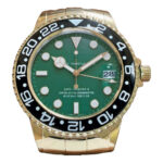 XL GMT Vintage, Gold & Green Style | Wall Clock