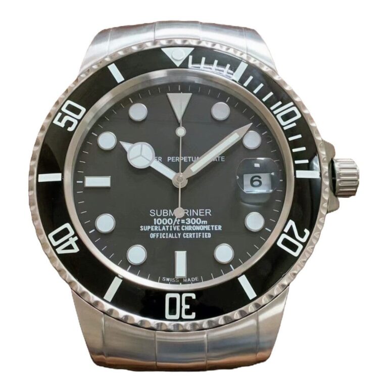 XL Rolex submariner black Large Wall Clock