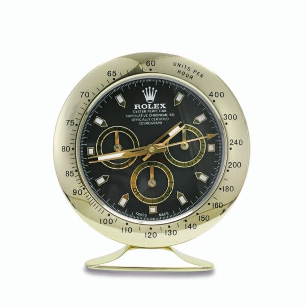 Daytona Gold, Black Dial | Desk Clock