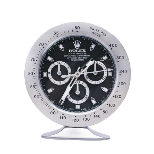 Daytona Steel, Black Dial | Desk Clock