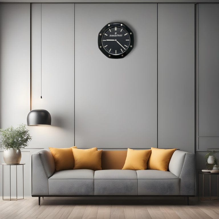 Luxury home with Audemars Piguet Royal Oak wall clock