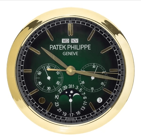 Patek Philippe Wall Clocks gold and green complication