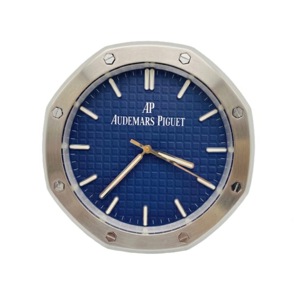 Audemars Piguet Royal Oak Steel and Blue | Wall Clock – Premium Audemars Piguet Wall Clock by Clocks Atelier