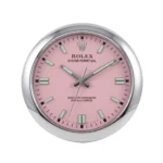 Rolex Oyster Perpetual Pink Wall Clock - Best Luxury Clocks for Living Room - Clocks Atelier