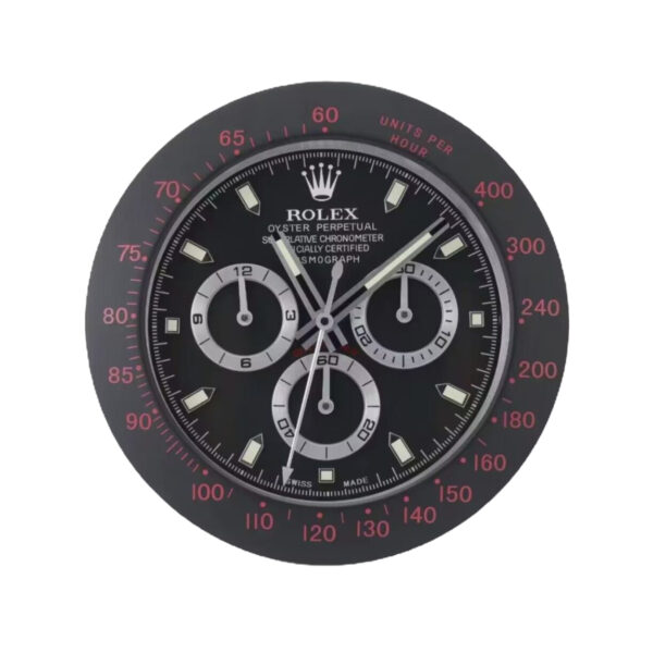 Rolex Daytona black and red wall clock - Best wall clock