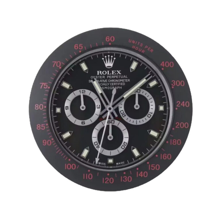 Rolex Daytona black and red wall clock - Best wall clock