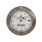 Rolex Yacht-Master, Steel and White Vintage | Wall Clock - By Clocks Atelier - Best vintage wall clock