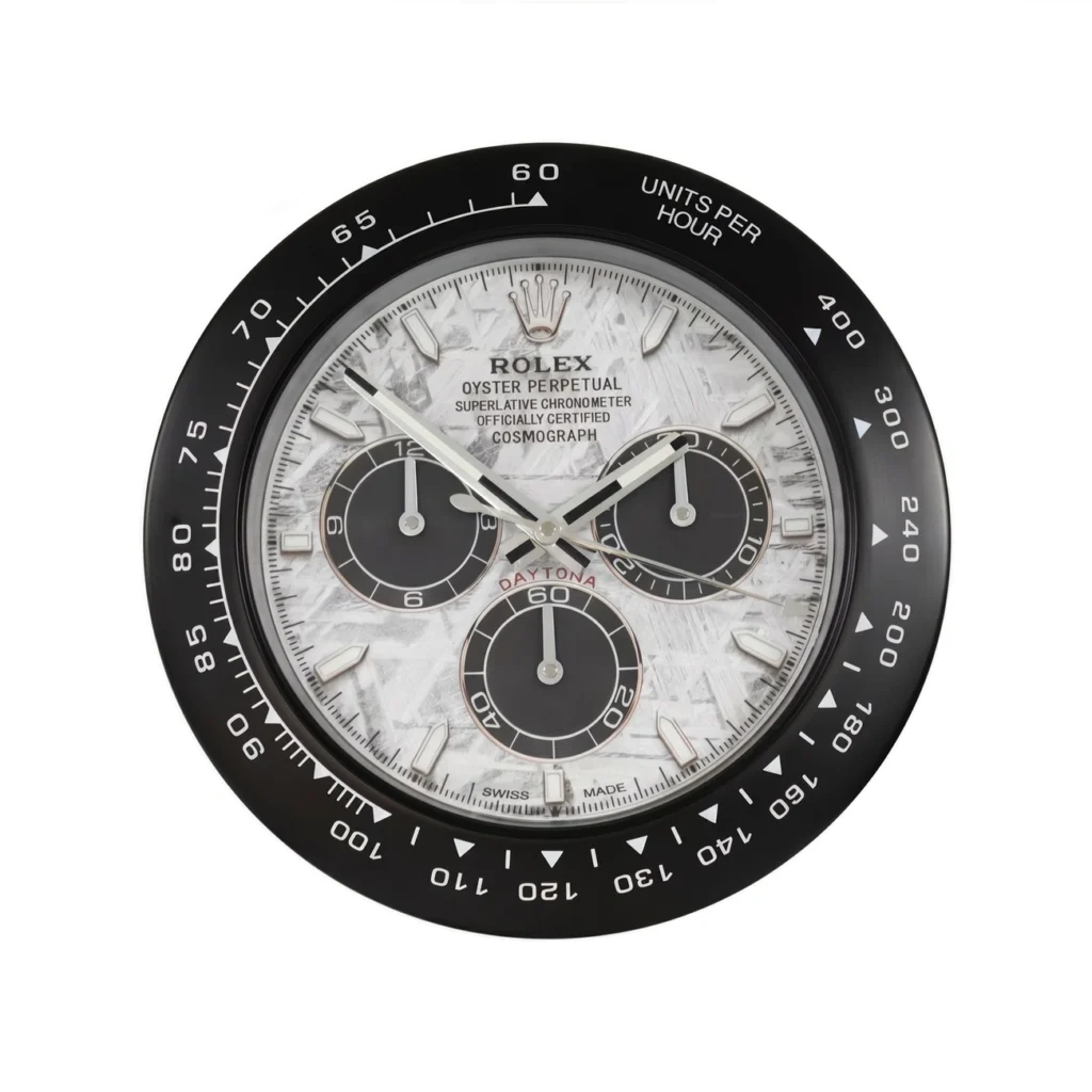 Rolex Daytona Meteorite Dial Wall Clock - Clocks Atelier