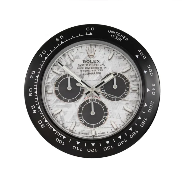 Rolex Daytona Meteorite Dial Wall Clock - Clocks Atelier